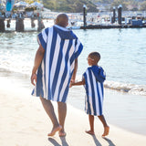Dock & Bay Poncho Kids Whitsunday Blue Medium Medium (Age 6 to 10) (75x55cm)