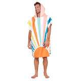Dock & Bay Retro Rising Sun Adult Poncho Medium