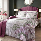 Dreams & Drapes Soiree Lotus Floral Print 100% Cotton 200 Thread Count Duvet Cover Set