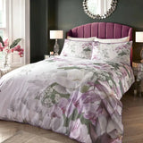 Dreams & Drapes Soiree Lotus Floral Print 100% Cotton 200 Thread Count Duvet Cover Set