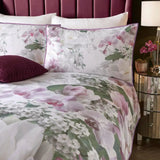Dreams & Drapes Soiree Lotus Floral Print 100% Cotton 200 Thread Count Duvet Cover Set