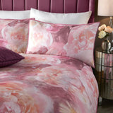 Dreams & Drapes Soiree Rose Bloom Print 100% Cotton 200 Thread Count Duvet Cover Set