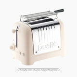 Dualit 2 Slice Toaster In Canvas White
