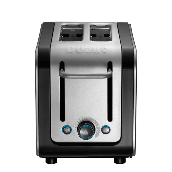 Dualit 2 Slot Toaster In Black And Brushed Stainless Steel