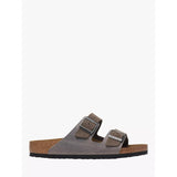 Birkenstock Arizona Suede Sandals In Concrete Grey