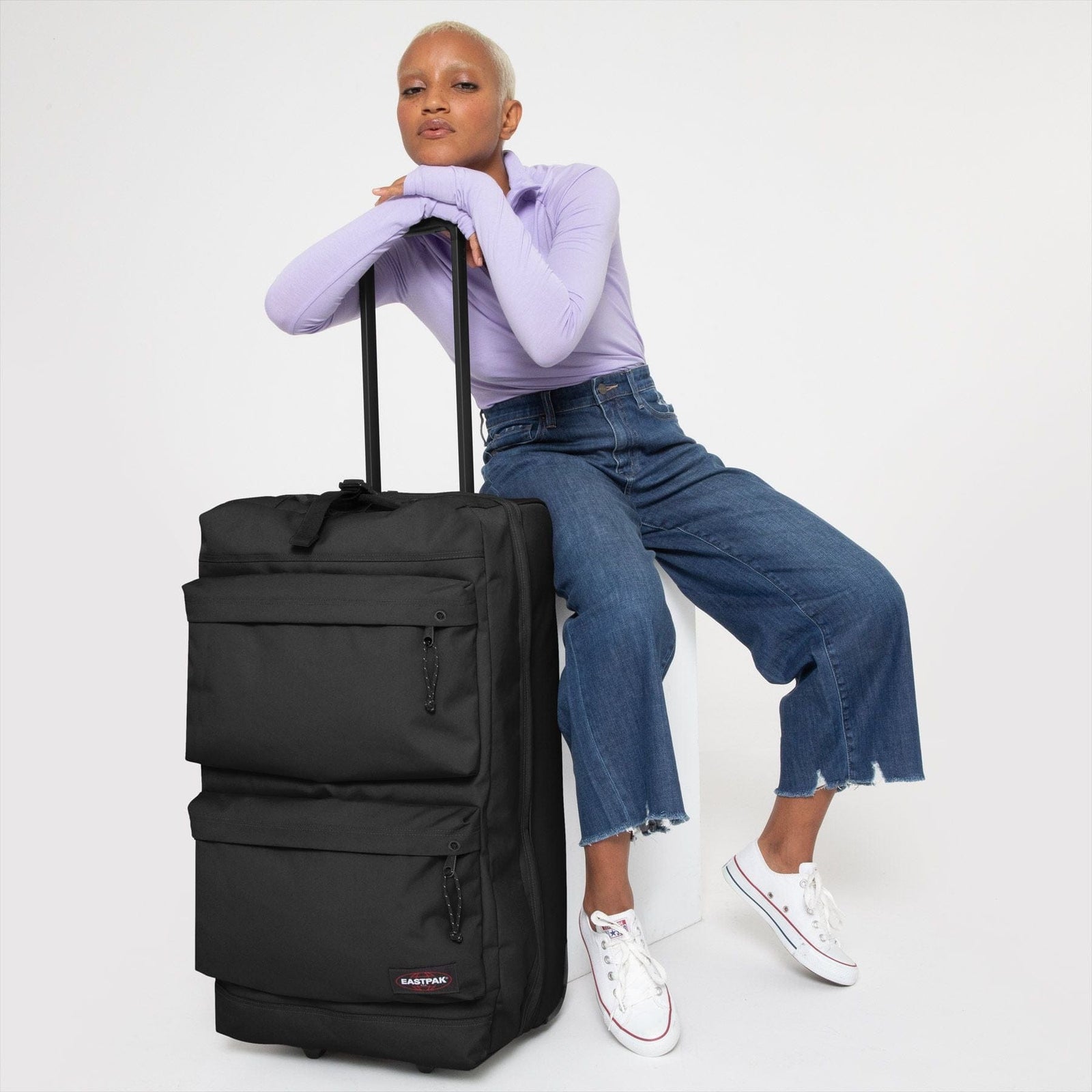 Eastpak tranverz m double denim on sale
