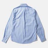 Eddmond Studios Striped Linen Shirt Plain Light Blue