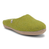 Egos Mule Wool Slippers Green