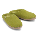 Egos Mule Wool Slippers Green