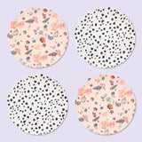 Eleanor Bowmer Set of 4 Picnic Dinner Plates Dalmatian & shell
