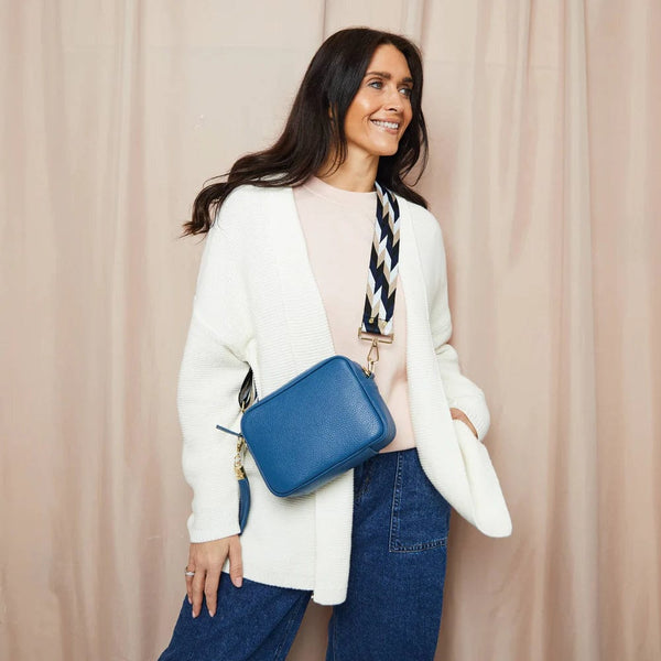 Elie Beaumont Camera Bag in Denim Blue