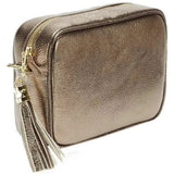 Elie Beaumont Crossbody Bag In Bronze