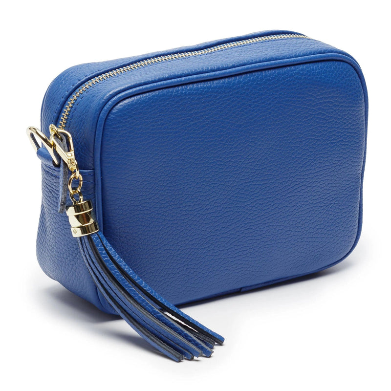 Elie Beaumont Crossbody Camera Bag Blue Aztec Strap