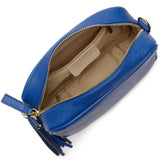 Elie Beaumont Crossbody Camera Bag Blue Aztec Strap
