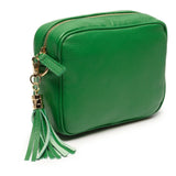 Elie Beaumont Crossbody Camera Bag Emerald Green Aztec Strap