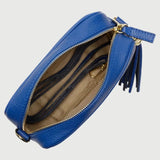 Elie Beaumont Crossbody Camera Bag Midnight Blue Star Strap