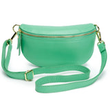 Elie Beaumont Crossbody Sling Bag Apple Green