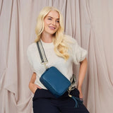 Elie Beaumont Crossbody Tassel In Baltic Blue