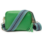 Elie Beaumont Crossbody Tassel In Emerald