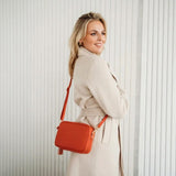 Elie Beaumont Crossbody Tassel In Rust