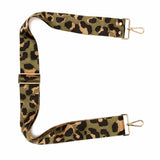 Elie Beaumont Grey Camera Bag With Leopard Strap