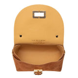 Elie Beaumont Suede Mini Bambou Bag In Tan