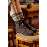 ELLE  2 Pairs Elle Soft Ribbed Boot Socks In Forager