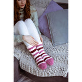 ELLE 2 Pairs Fluffy & Cosy Blissful Bed Time Socks In Smokey Pink