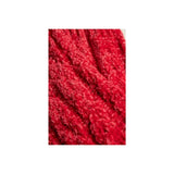 ELLE Chenille Cable Slouch Socks In Winter Berry