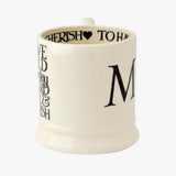 Emma Bridgewater Black Toast 'Mr & Mr' Set of 2 1/2 Pint Mugs Boxed