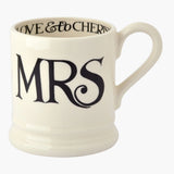 Emma Bridgewater Black Toast 'Mr & Mrs' Set Of 2 1/2 Pint Mugs Boxed