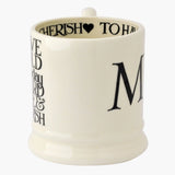 Emma Bridgewater Black Toast 'Mr & Mrs' Set Of 2 1/2 Pint Mugs Boxed