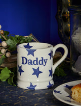 Emma Bridgewater Blue Star Daddy 1/2 Pint Mug