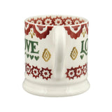 Emma Bridgewater Christmas Joy Set Of 2 1/2 Pint Mugs Boxed