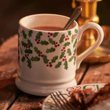 Emma Bridgewater Tiny Scattered Holly 1/2 Pint Mug