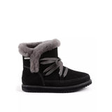 EMU Australia Thorsby Black Boots All Weather Waterproof Lace Up Boot In Black