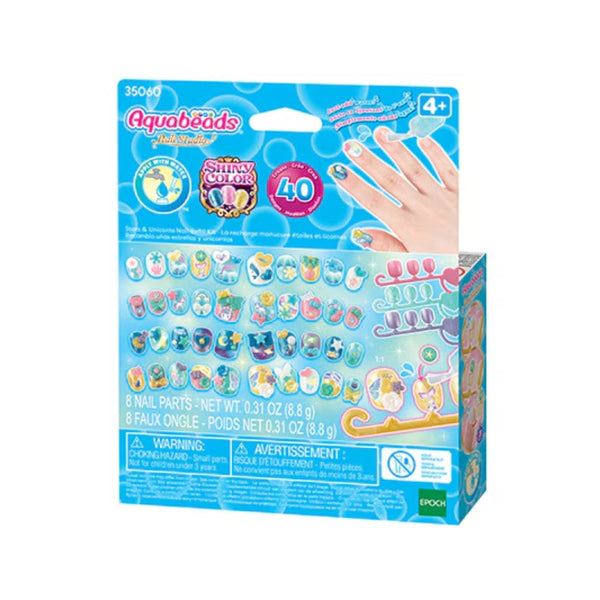 Aquabeads Nail Studio Stars & Unicorns Nail Refill Kit