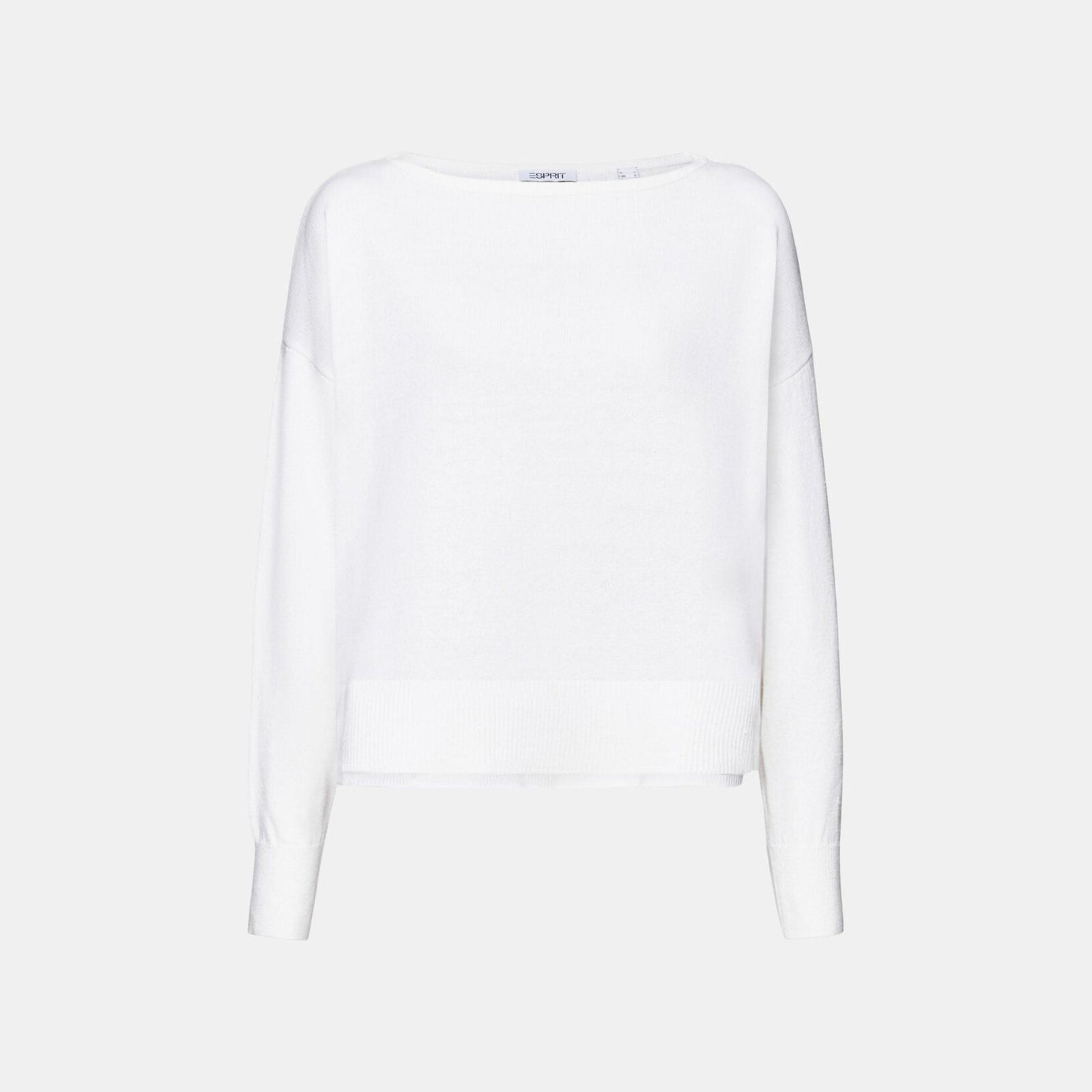 Esprit Cotton-Linen Sweater in White