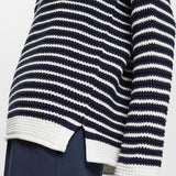 Esprit Breton Stripe Sweater in Off White