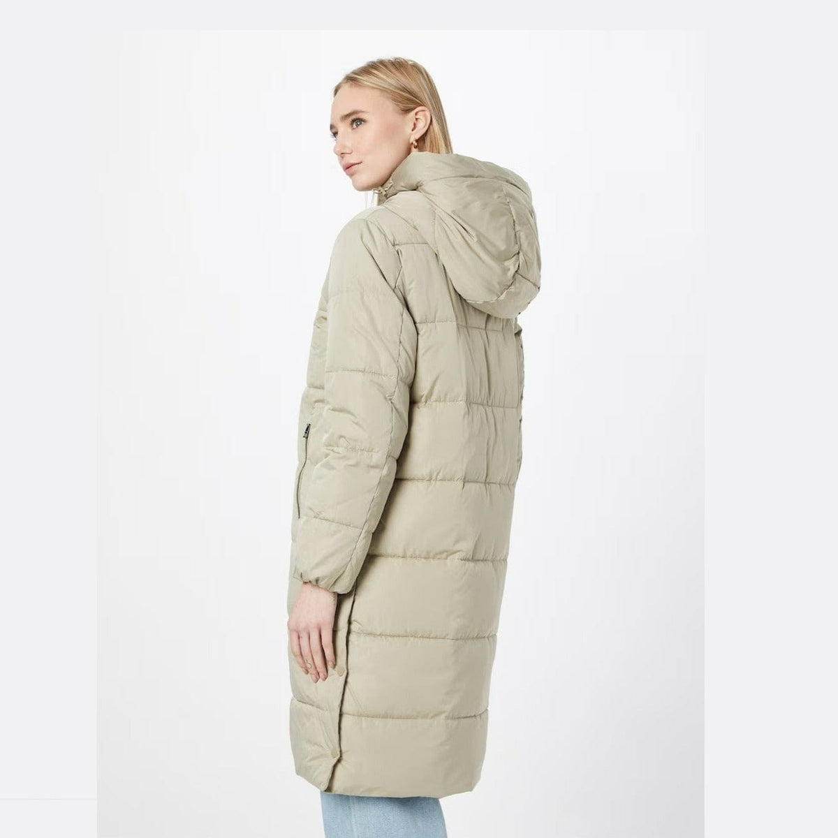 Winter Parka Winterjacke Damen Beige Fell Esprit Parka Beige
