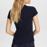 Esprit Crewneck T-shirt 100% cotton in Navy