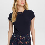 Esprit Crewneck T-shirt 100% cotton in Navy