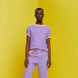 Esprit Linen blend t-shirt In Purple