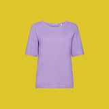 Esprit Linen blend t-shirt In Purple