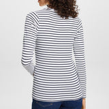 Esprit Long Sleeve Top With a Scalloped Neck