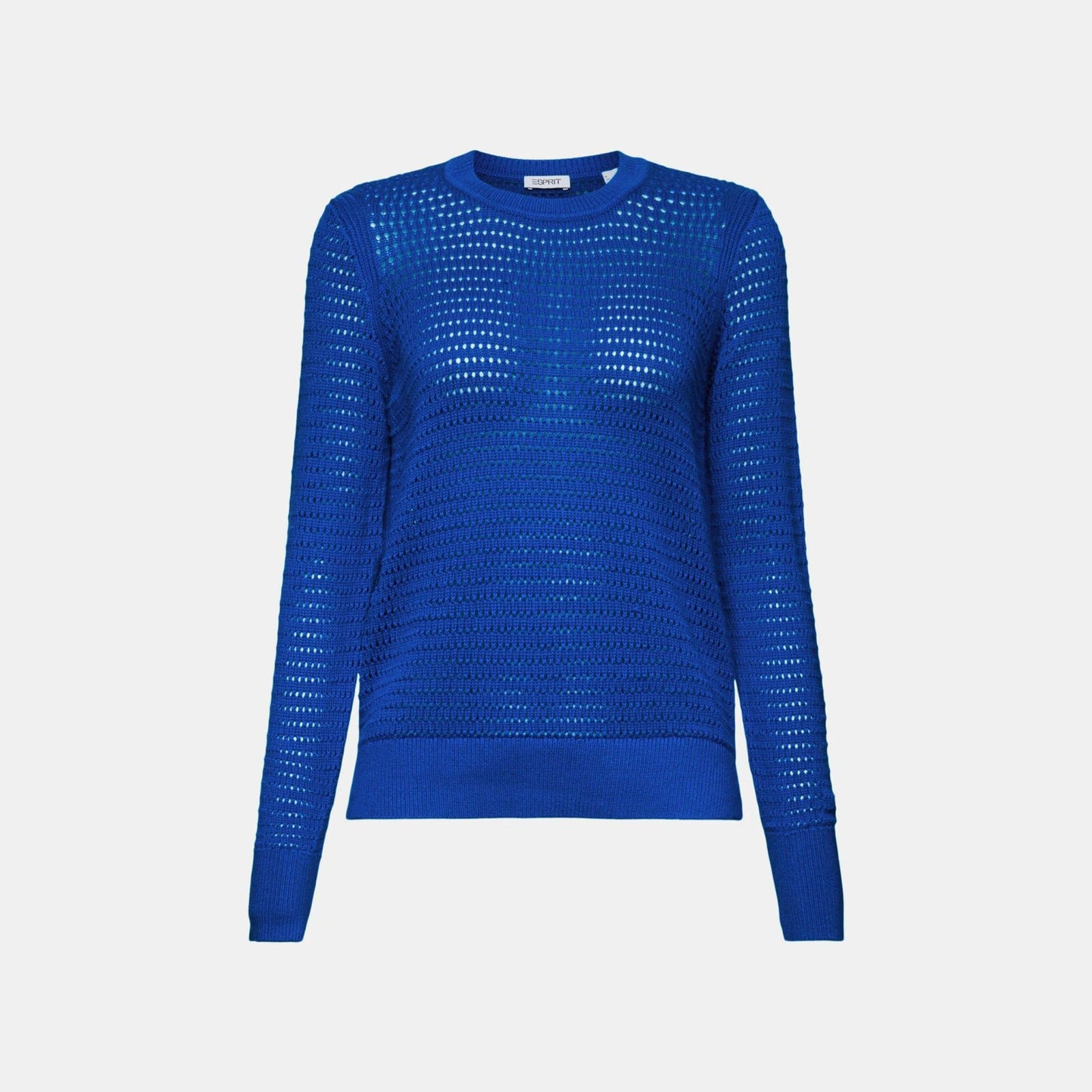 Esprit Mesh Sweater in Bright Blue