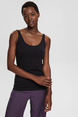 Esprit Organic cotton vest top Black