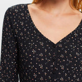 Esprit Patterned Pointelle Jersey Longsleeve