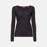 Esprit Patterned Pointelle Jersey Longsleeve