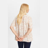Esprit Patterned short sleeve blouse, cotton blend